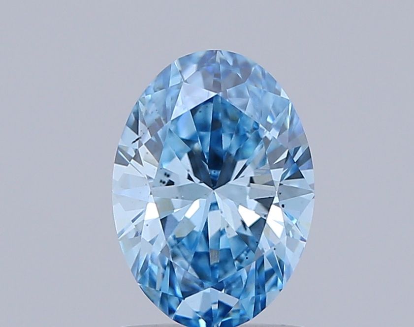 1.06 CT Fancy Vivid Blue OVAL