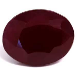 Rubin 5,32 ct, czerwony, szlif owalny
