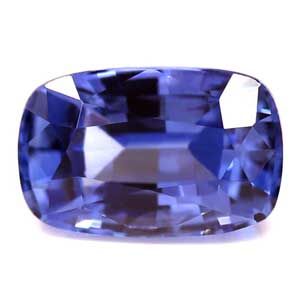 Szafir 1,29 ct, niebieski, szlif cushion