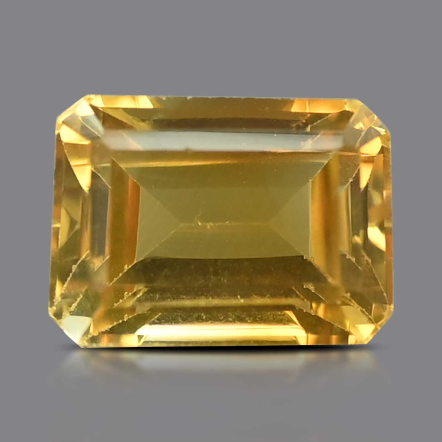 CITRINE FACETED 6.08ct YELLOW EC BRAZIL NONE