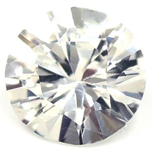 Szafir 1,02 ct, biały, szlif okrągły