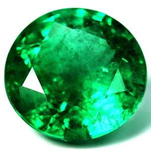 Szmaragd 1,46 ct, zielony, szlif okrągły