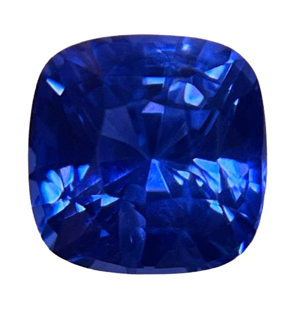 Szafir 1,69 ct, niebieski, szlif cushion