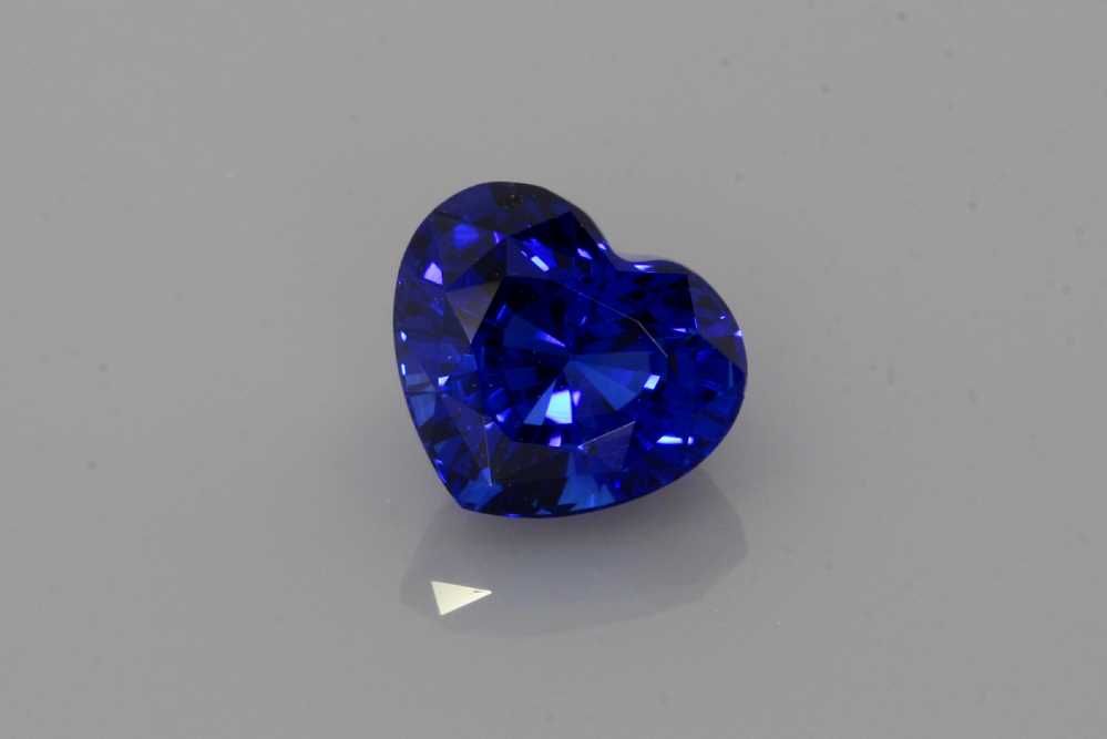 Szafir 1,51 ct, niebieski, szlif serce