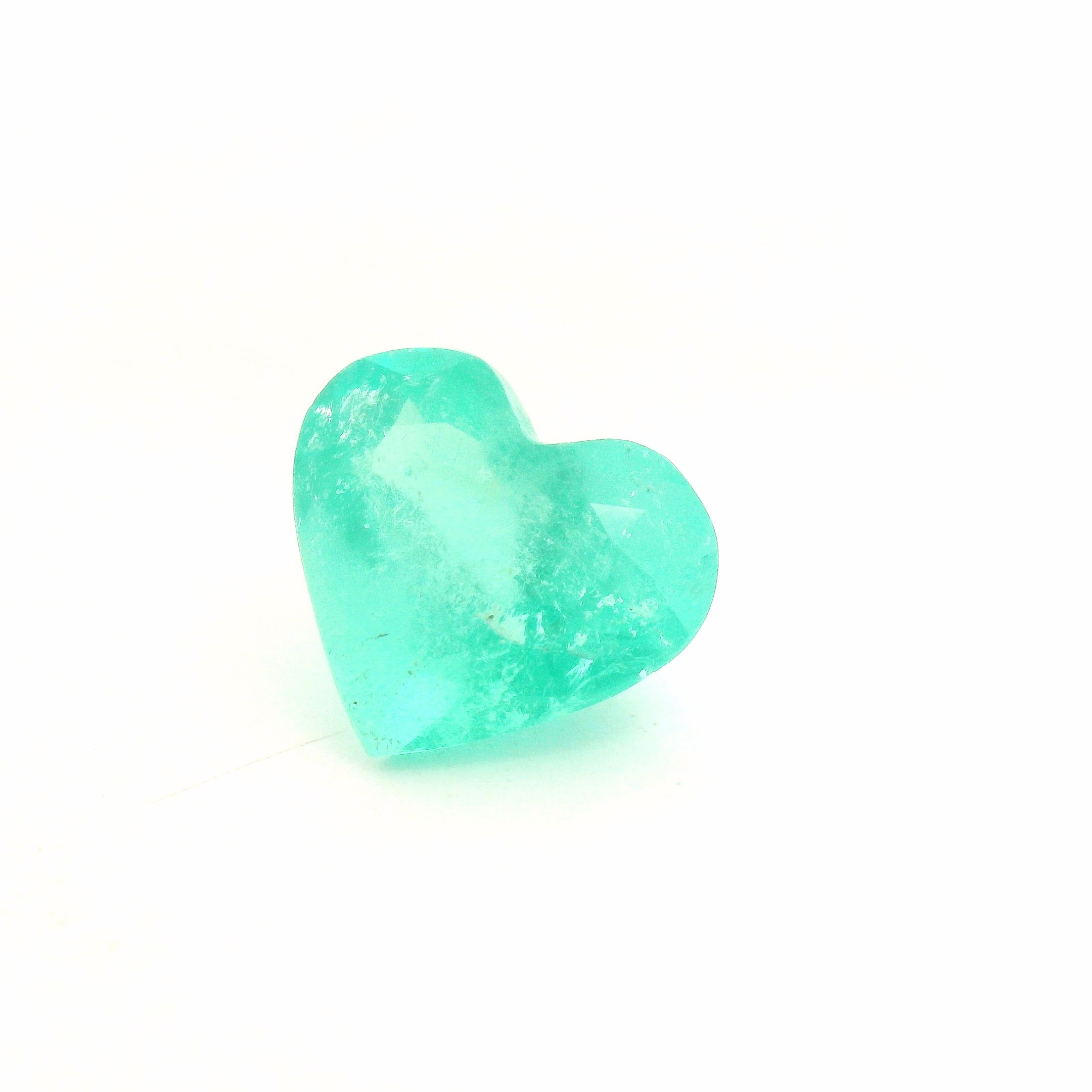5.92 ct Heart Emerald
