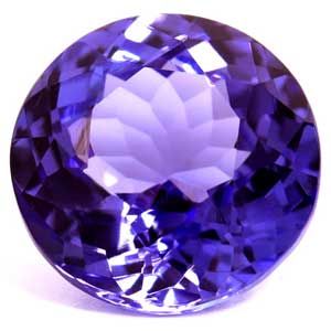 Tanzanit 2,05 ct, niebieski, szlif okrągły