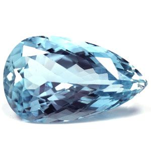 Akwamaryn 5,40 ct, niebieski, szlif gruszka