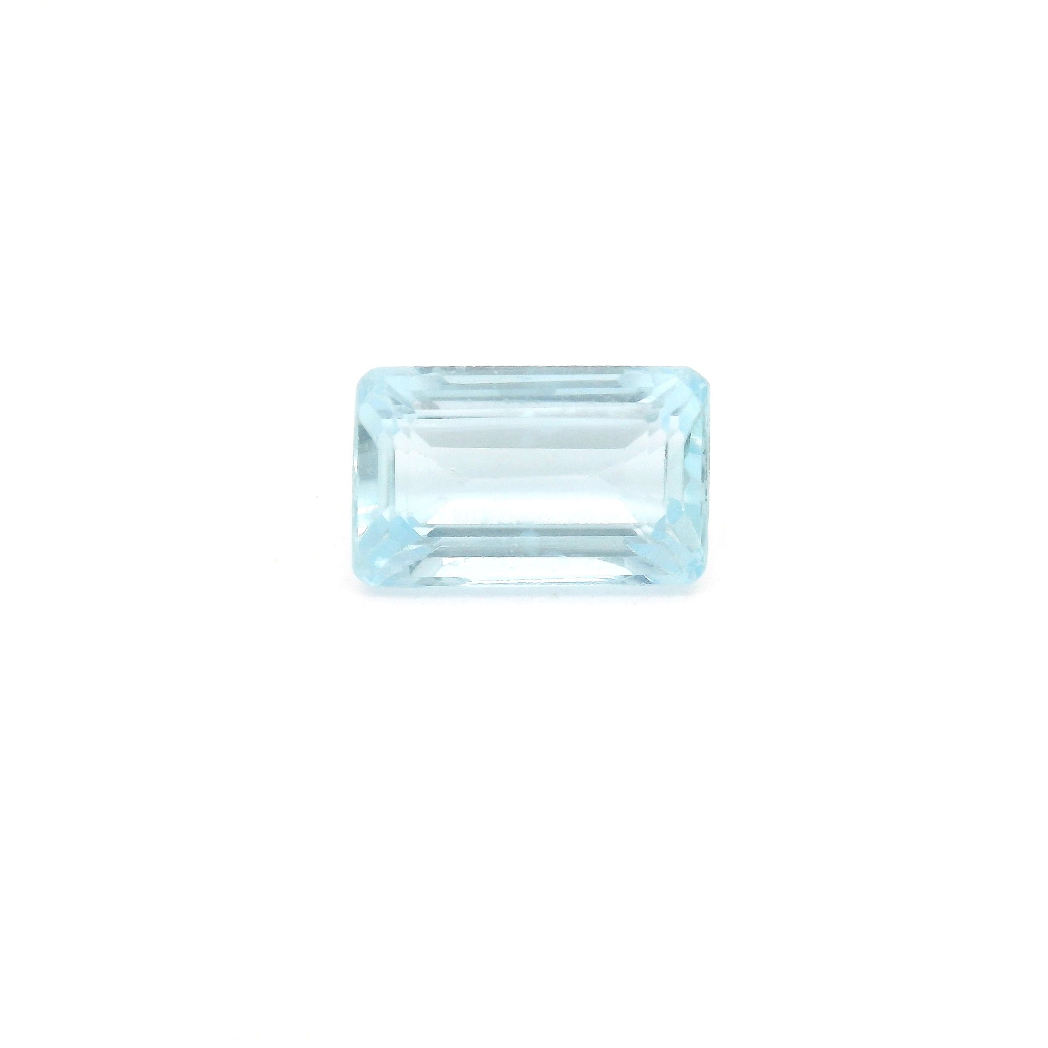Akwamaryn 1,33 ct, niebieski, szlif ośmiokątny