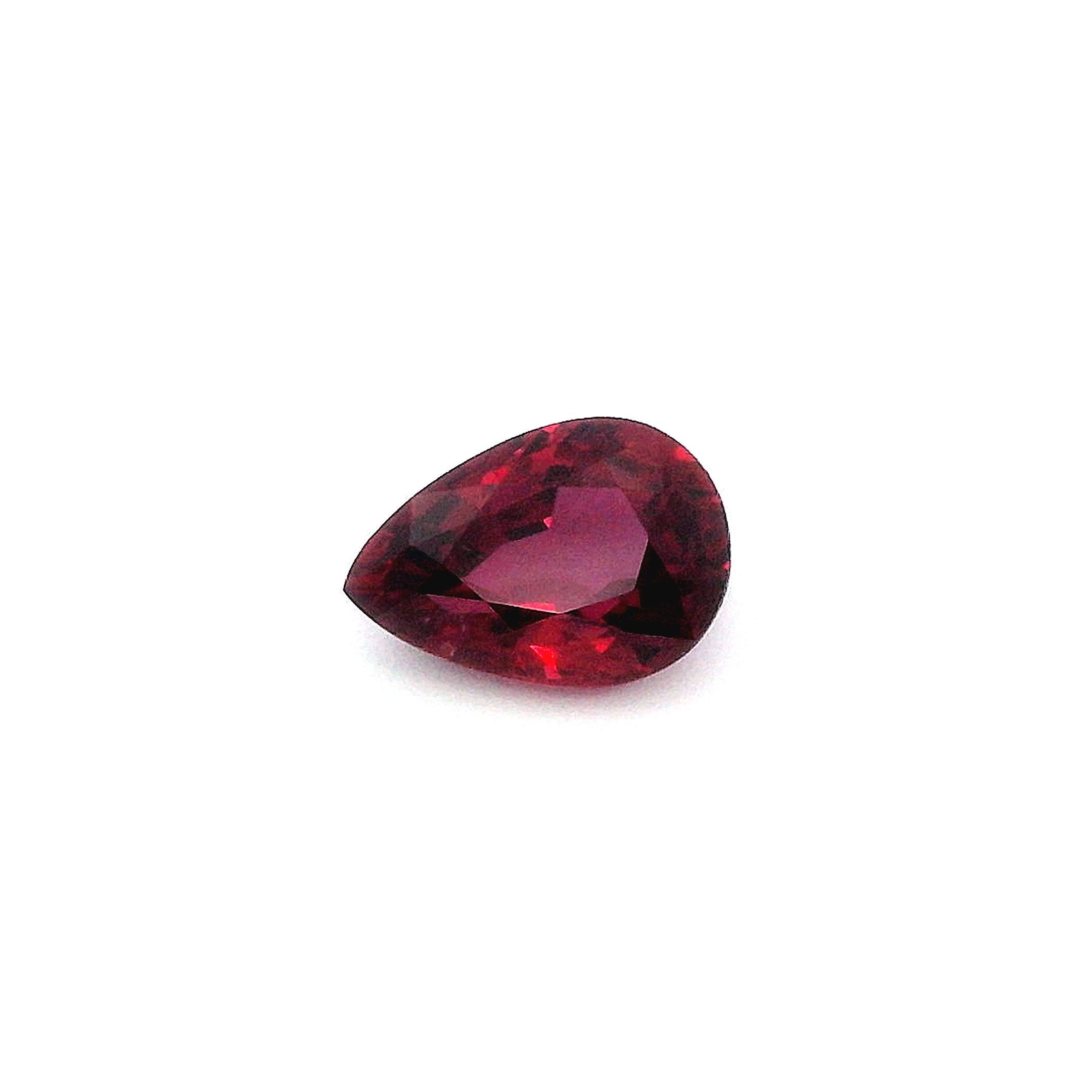 0.78 ct Pear ruby