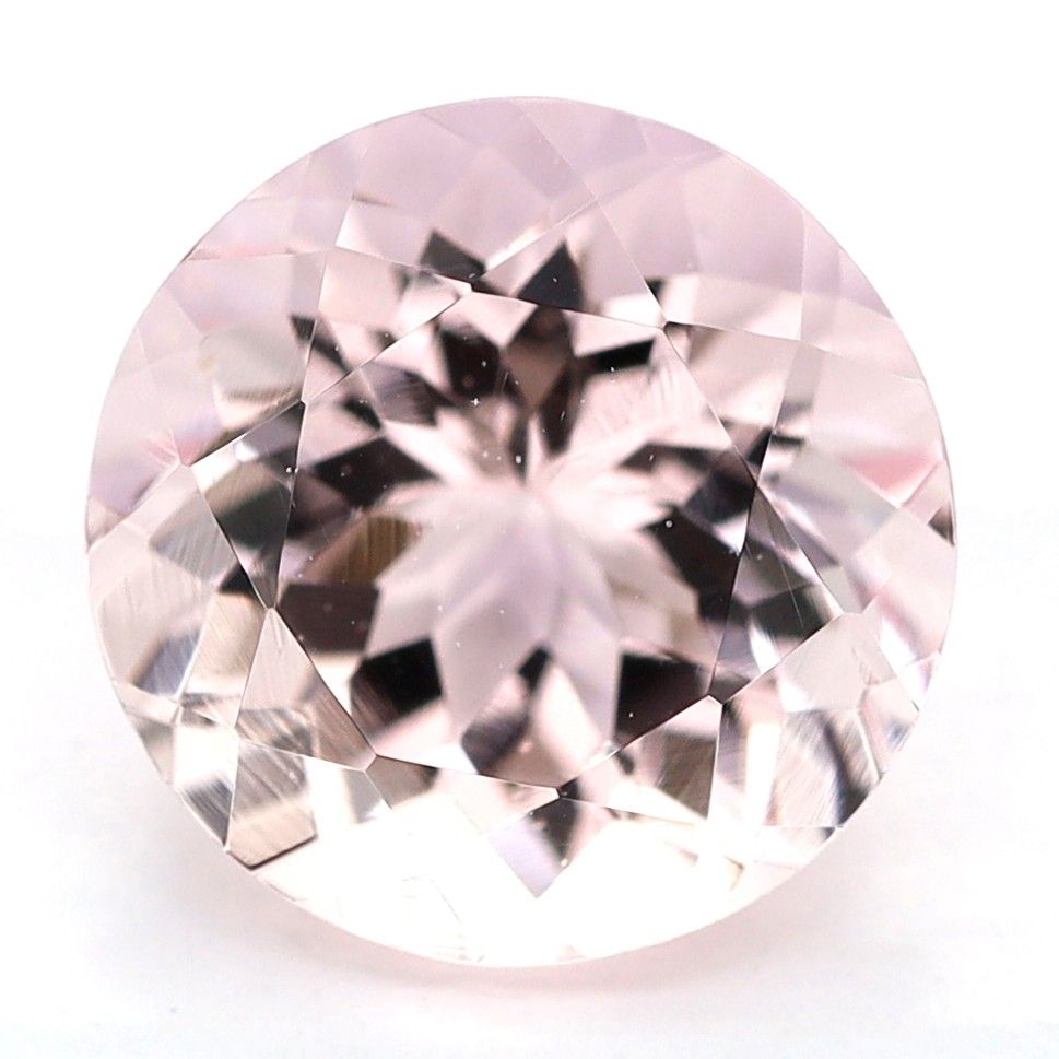 Morganit 1,89 ct, różowy, szlif okrągły