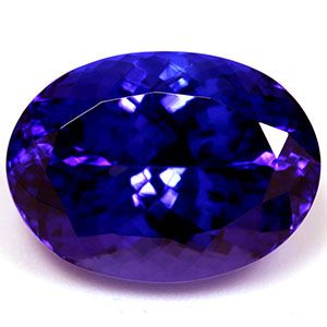 Tanzanit 11,69 ct, niebieski, szlif owalny