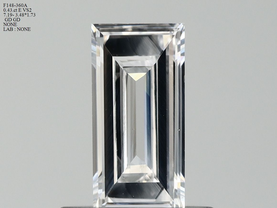 Prírodný diamant bageta,...