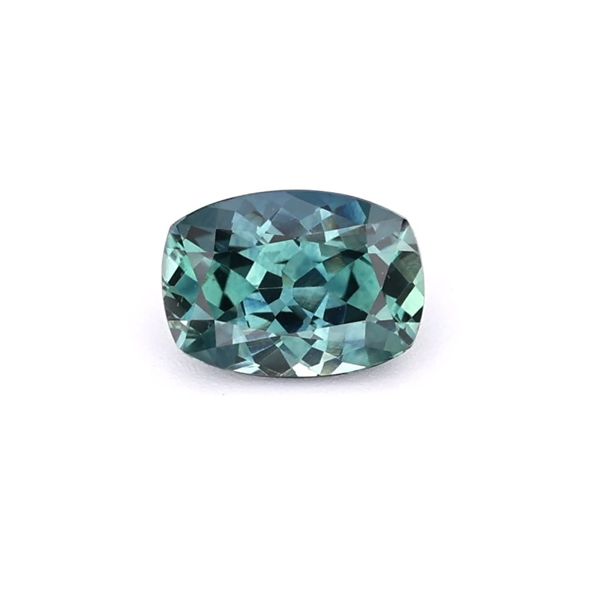 SAPPHIRE FACETED 0.95ct GREEN Blue Green EC UNITEDSTATES HEATED