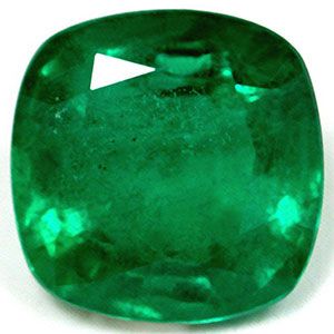 Szmaragd 4,25 ct, zielony, szlif cushion