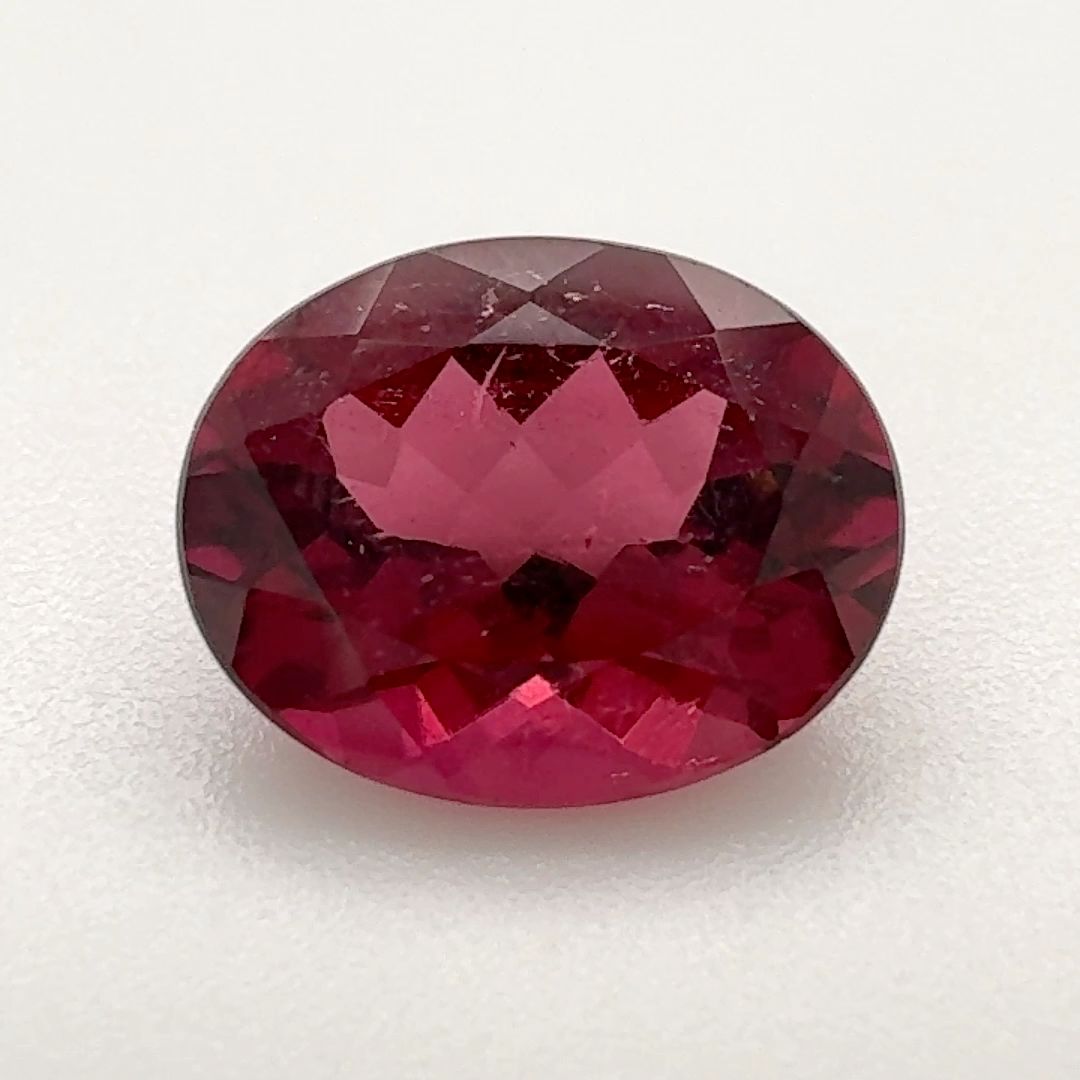 TOURMALINE FACETED 2.46ct RED Red SI BRAZIL NONE