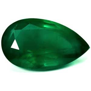 Szmaragd 6,61 ct, zielony, szlif gruszka