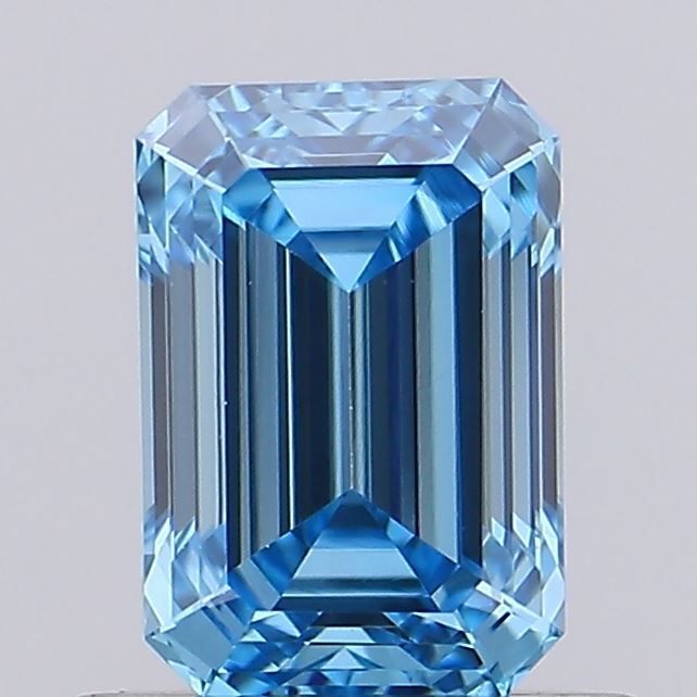 0.67 CT Fancy Vivid Blue EMERALD