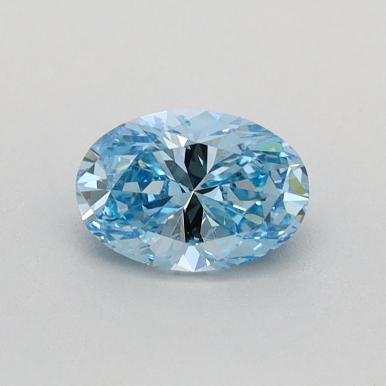 0.43 CT Fancy Vivid Blue OVAL