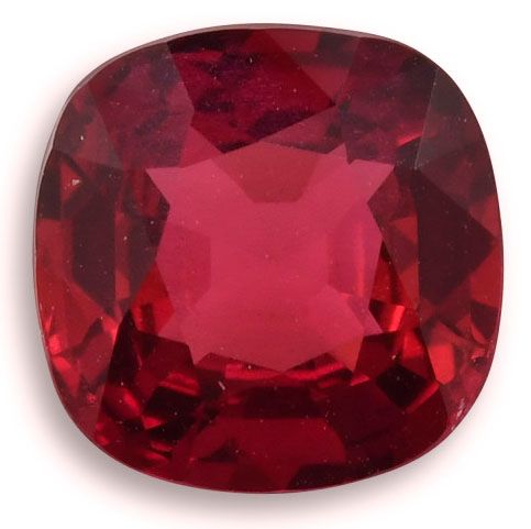 Rubin 1,49 ct, czerwony, szlif cushion