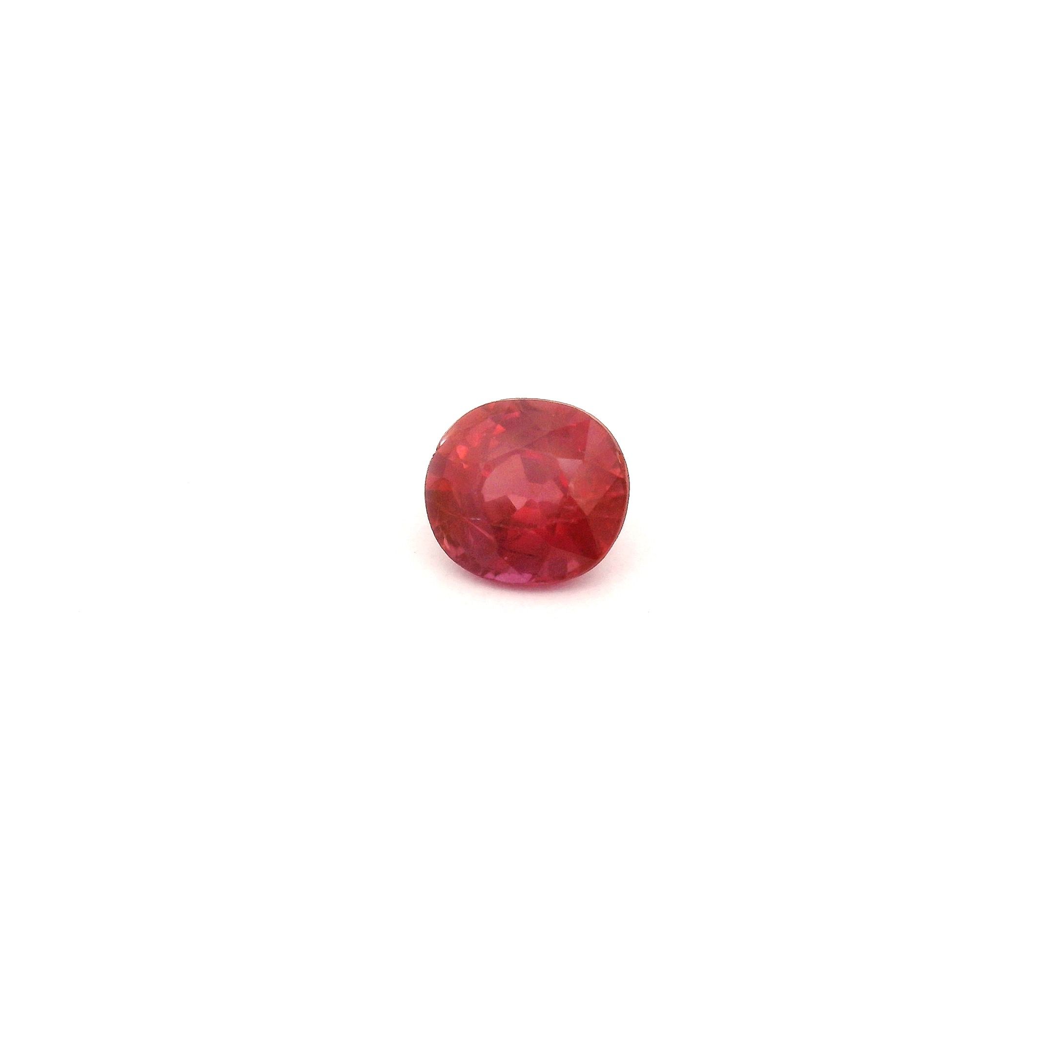 RUBY FACETED 0.59ct RED Intense SI MOZAMBIQUE NONE