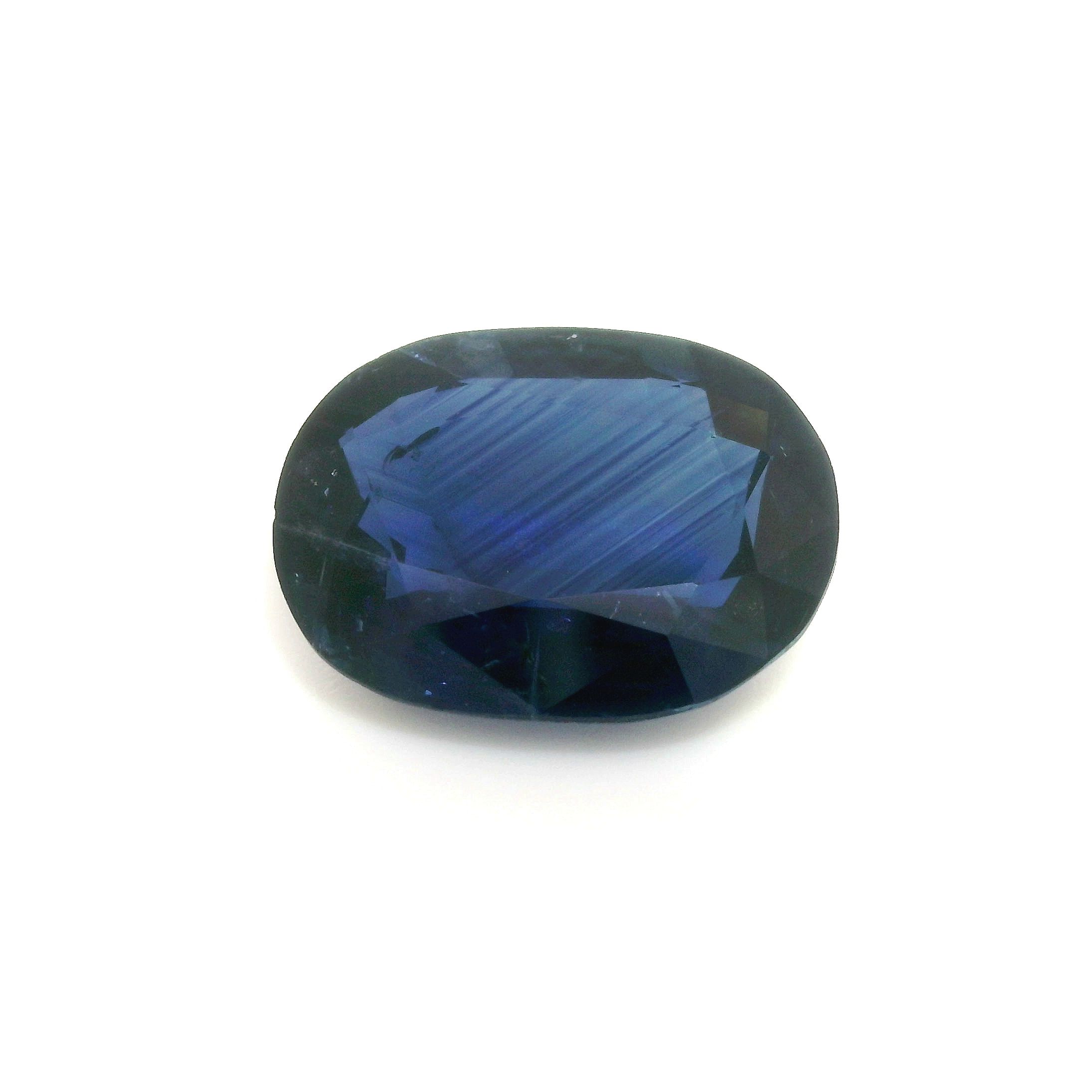 Szafir 6,16 ct, niebieski, szlif cushion