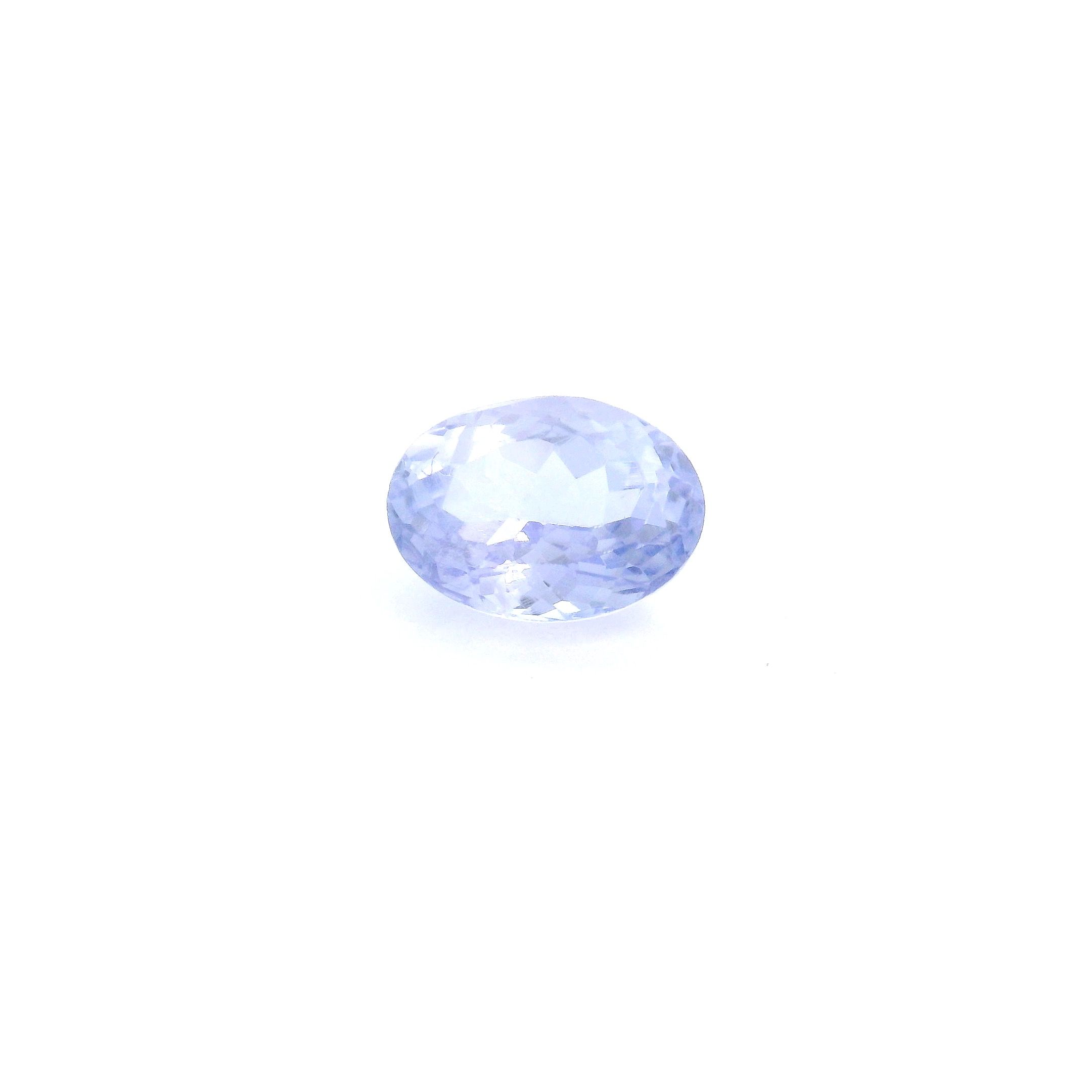 Tanzanit 1,12 ct, niebieski, szlif owalny