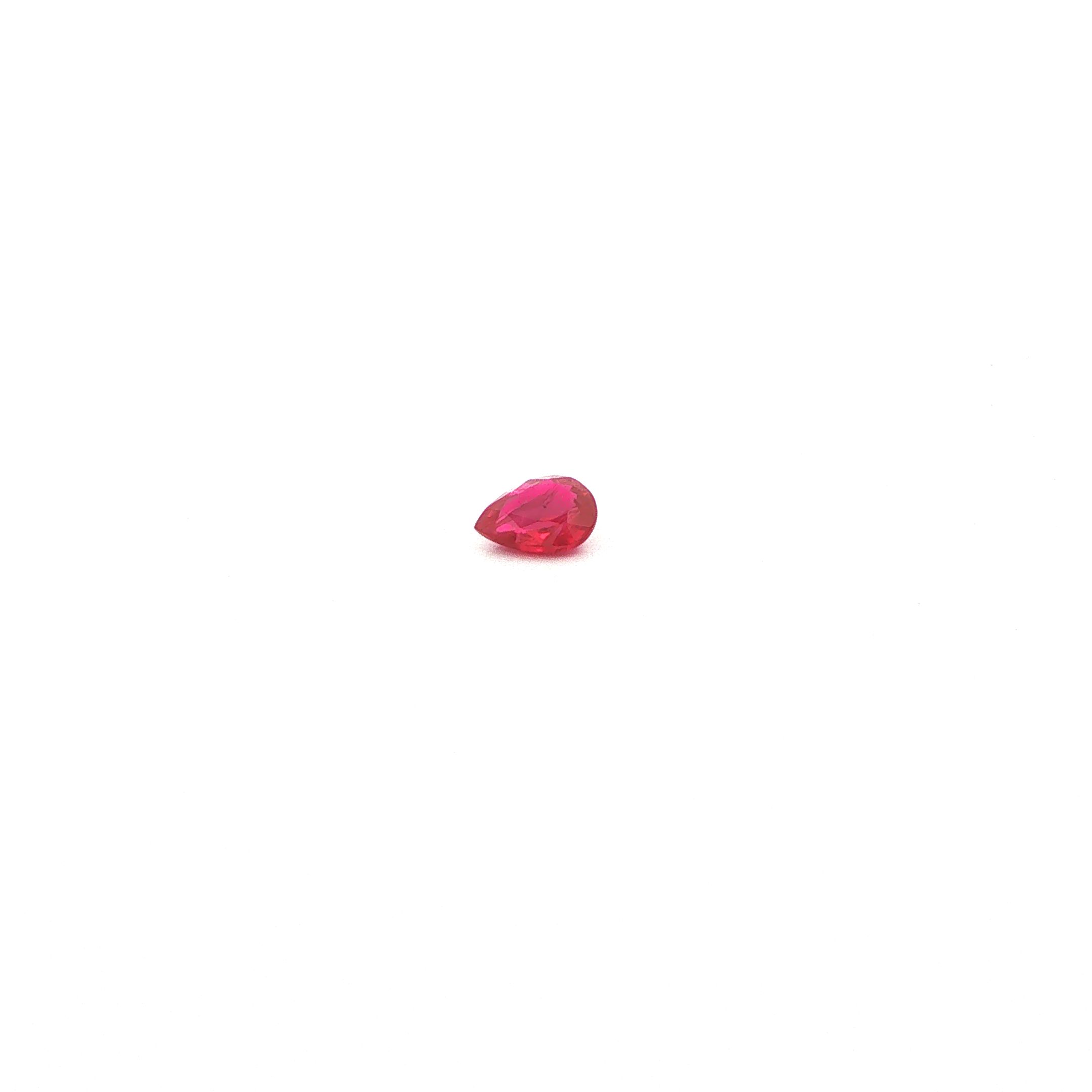 0.34 ct Pear ruby