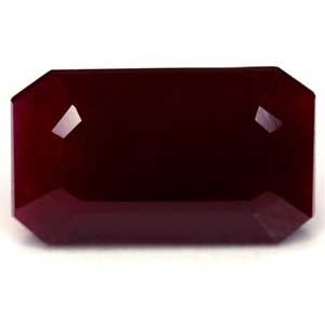 Rubin 12,24 ct, czerwony, szlif szmaragdowy