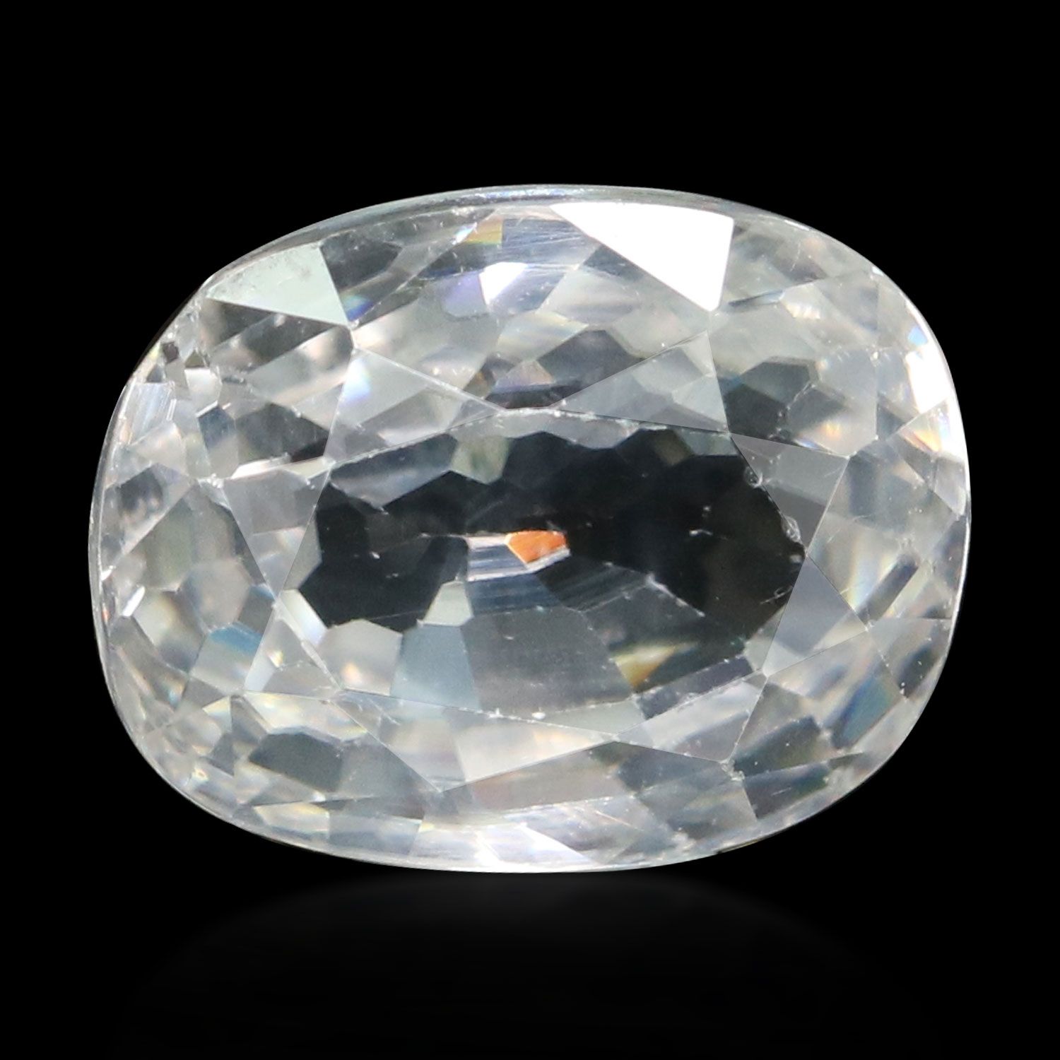 ZIRCON FACETED 5.07ct WHITE MI CAMBODIA NONE