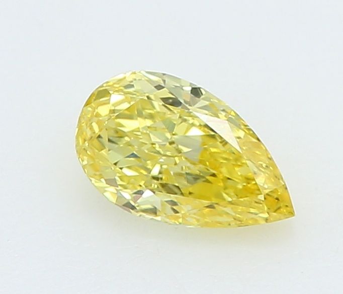 0.25 CT Fancy Vivid Yellow PEAR