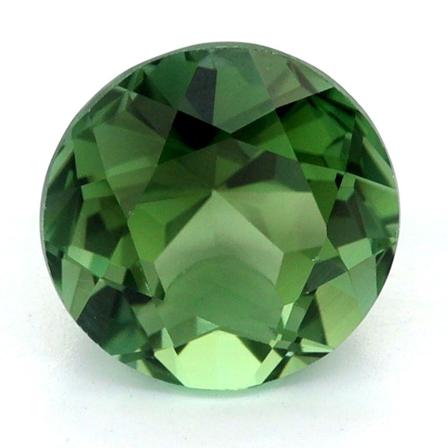 Turmalin 1,60 ct, zielony, szlif okrągły