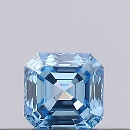 0.18 CT Fancy Vivid Blue ASSCHER