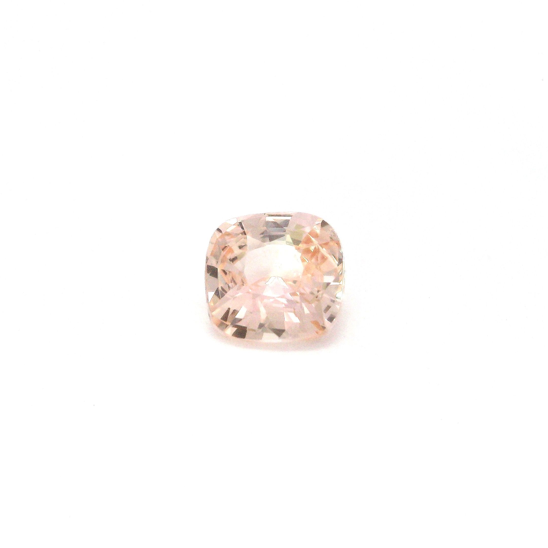 Szafir 1,53 ct, brązowy, szlif cushion