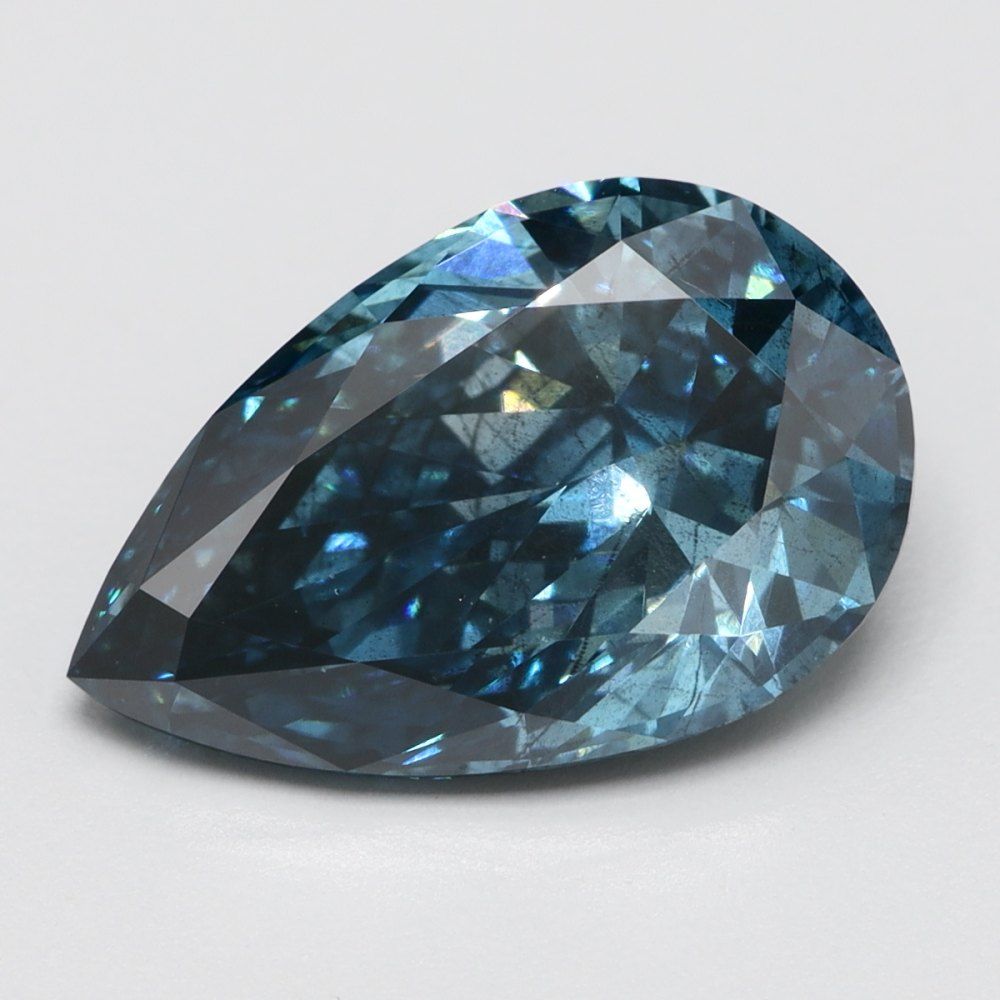 2.06 CT Fancy Vivid Blue PEAR