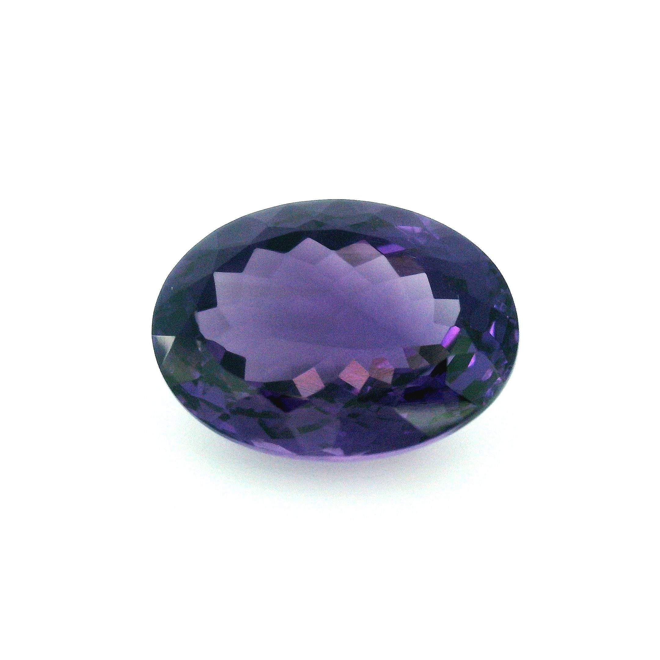 Ametyst 16,41 ct, purpurowy, szlif owalny