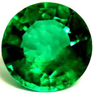 Szmaragd 1,48 ct, zielony, szlif okrągły