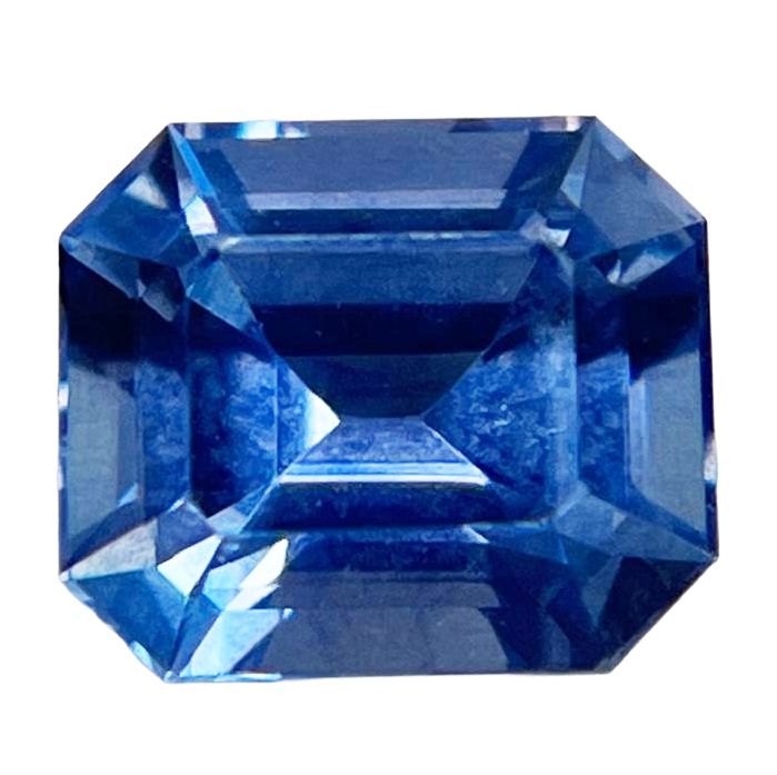 Szafir 1,61 ct, niebieski, szlif szmaragdowy