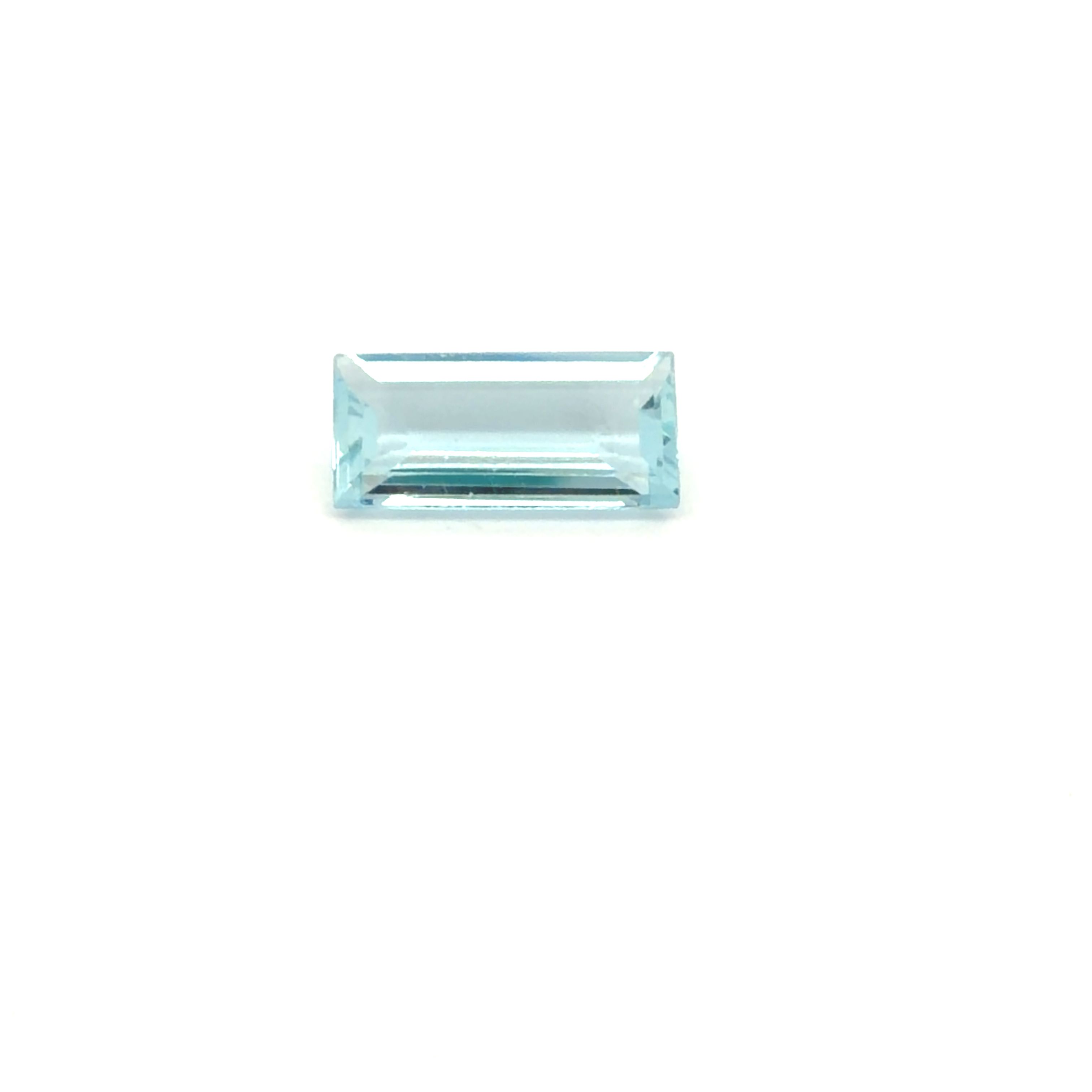 1.18 ct Rectangular aquamarine