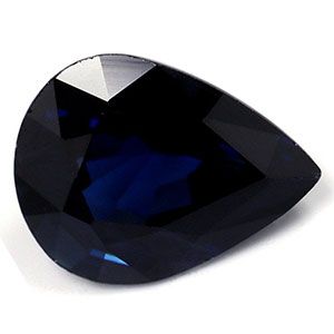 SAPPHIRE FACETED 3.36ct BLUE Deep Blue SI MADAGASCAR HEATED