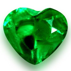 Szmaragd 1,42 ct, zielony, szlif serce