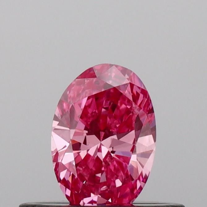 0.35 CT Fancy Vivid Pink OVAL