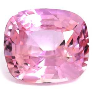 Szafir 1,57 ct, różowy, szlif cushion
