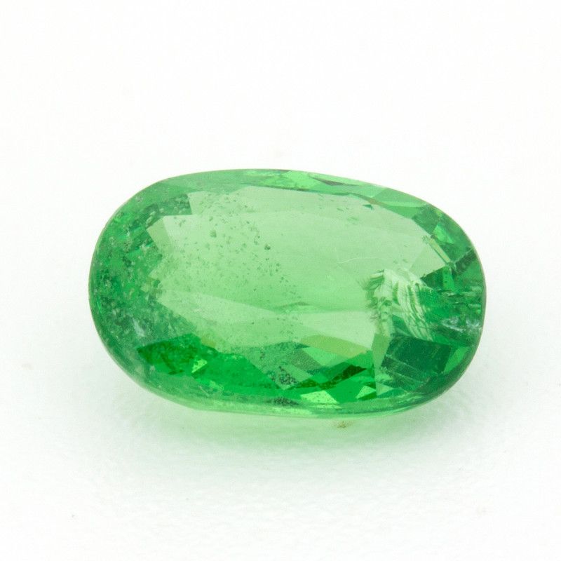 Granat 1,49 ct, zielony, szlif cushion