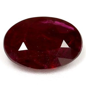 RUBY FACETED 0.77ct RED Deep Red SI REST_OF_AFRICA HEATED