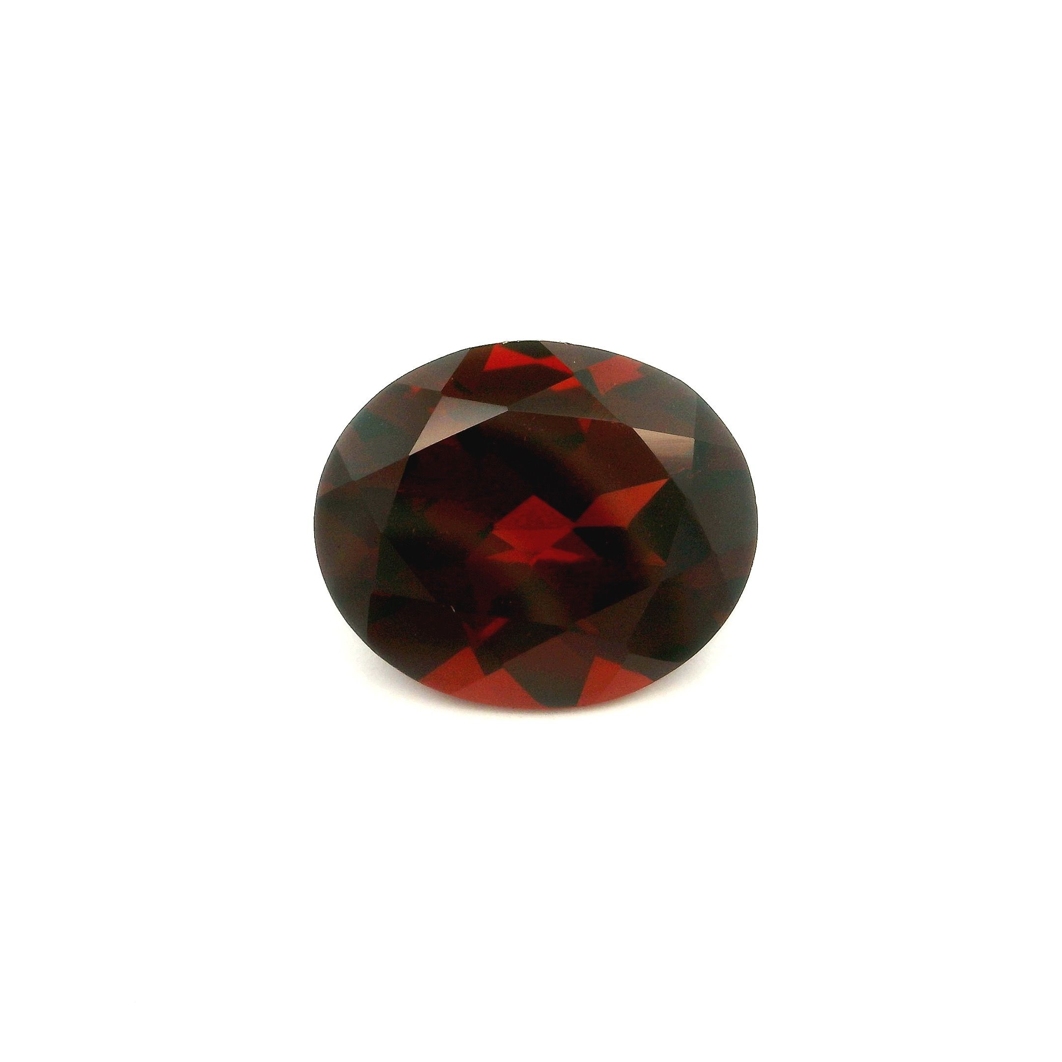 Granat 5,30 ct, czerwony, szlif owalny