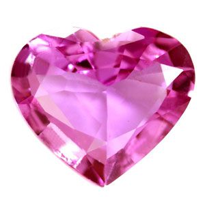 Szafir 1,79 ct, różowy, szlif serce