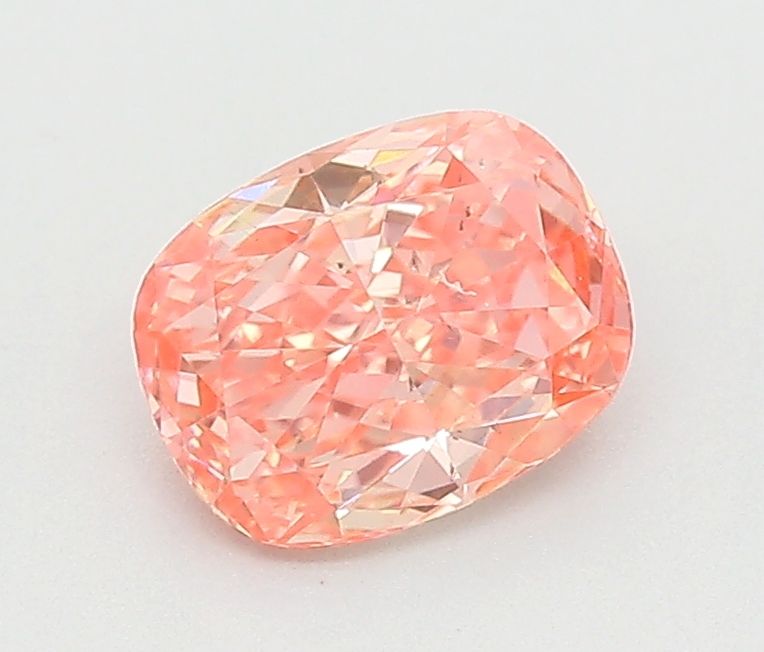 0.54 CT Fancy Vivid Pink CUSHION BRILLIANT