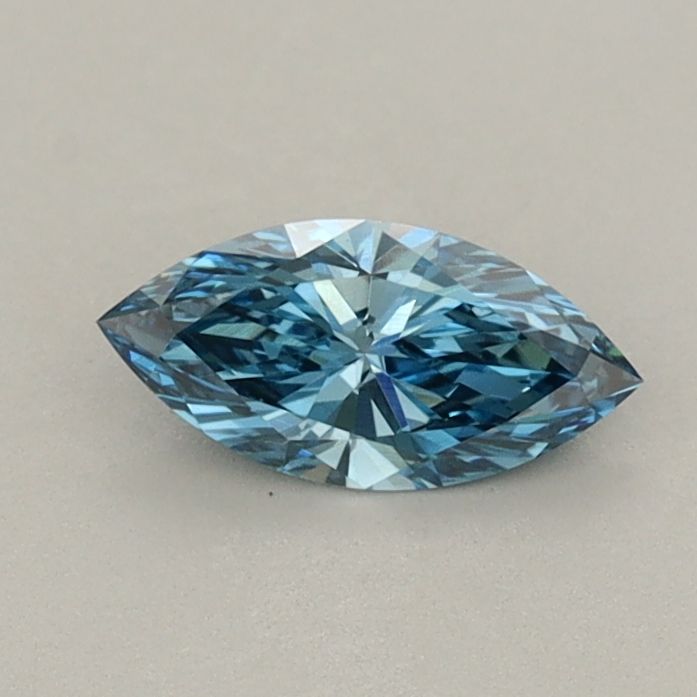 0.37 CT Fancy Vivid Blue MARQUISE