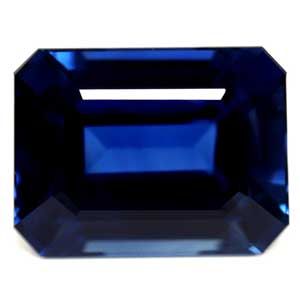 Szafir 2,29 ct, niebieski, szlif szmaragdowy