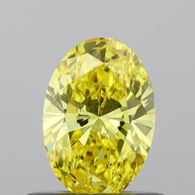 0.5 CT Fancy Vivid Yellow OVAL